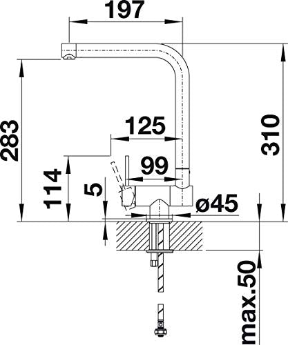 Blanco - Laressa-f cromo mando dcha
