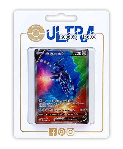 Dialga Originel V (Dialga Origen V) 177/189 Full Art Alternativo - Ultraboost X Epée et Bouclier 10 Astres Radieux - Box de 10 Cartas Pokémon Francés