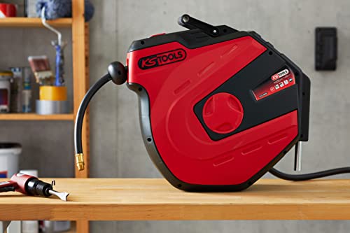 KS Tools 515.3445 Enrollador de manguera de aire comprimido para la pared KS