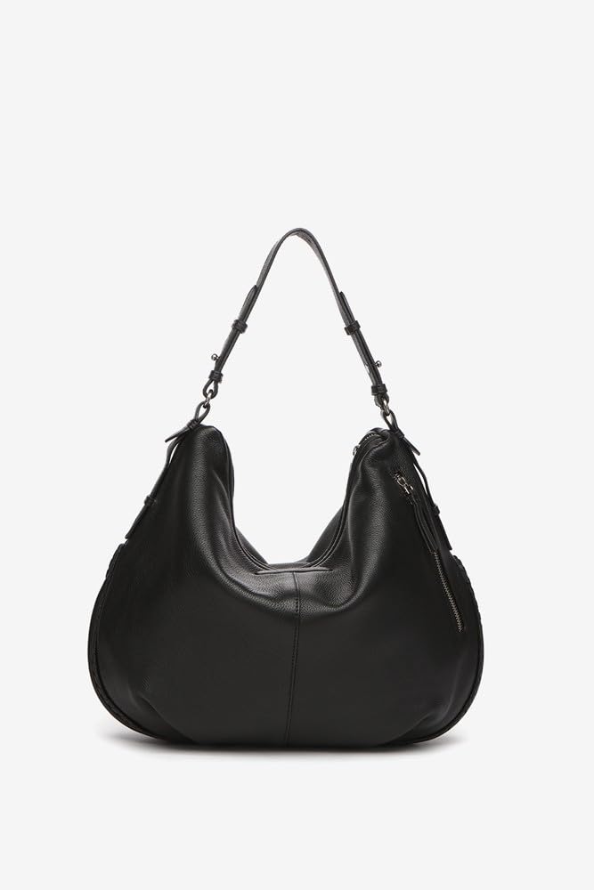 Abbacino Bolso de hombro de piel en negro