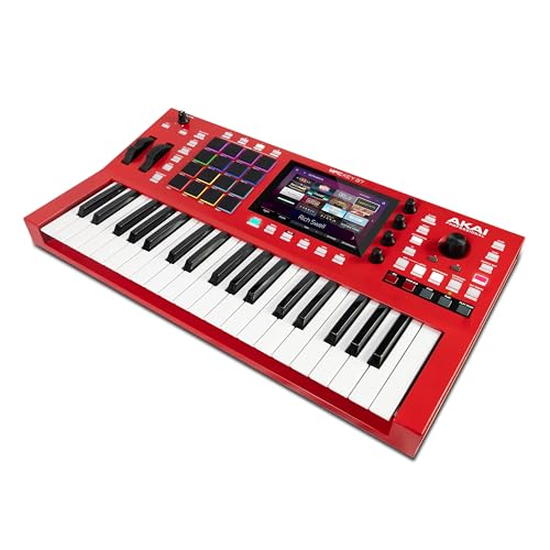 AKAI Professional MPC Key 37 - Centro de producción autónomo caja de ritmos, teclado MIDI, sintetizador con wifi, Bluetooth, pantalla táctil, plugins
