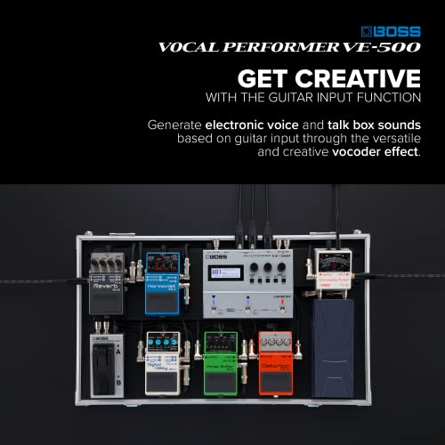 Procesador vocal BOSS VE-500 | Unidad de multiefectos vocal avanzada para guitarristas cantantes | Potentes herramientas para tu pedalera | Armonía automática y corrección de tono | Vocoder | Looper