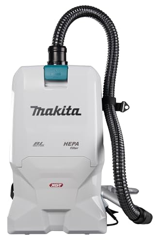 Makita VC011GZ Aspiradora de Mochila sin escobillas, 4 Velocidades, Azul