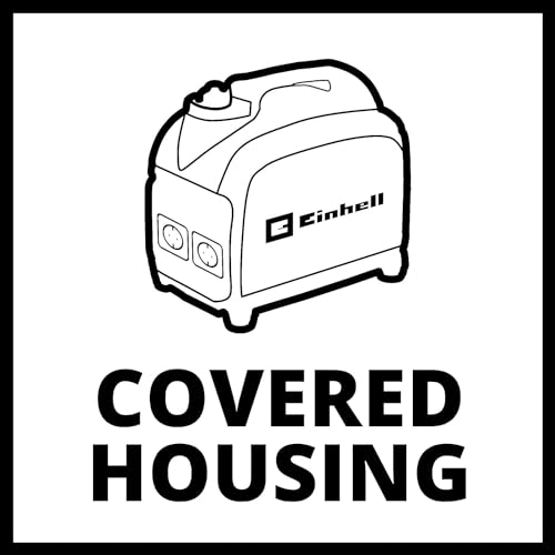 Einhell Generador eléctrico (gasolina) TC-IG 2000 (1.800 W potencia continua, tecnología inverter, motor de accionamiento de 4 tiempos con bajas emisiones, 2 enchufes de 230 V/50 Hz, 2 conexiones USB)