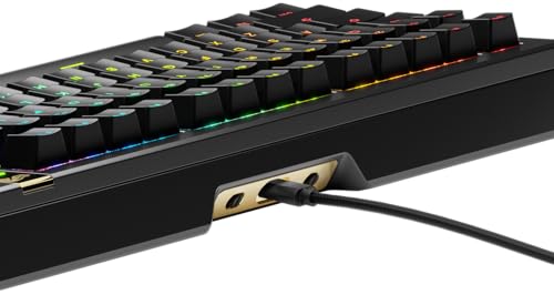 Glorious Gaming GMMK 3 Pro HE Teclado rápido Hall Effect, Carcasa Aluminio, tasa 8K, switches magnéticos/Hot Swap MX, Juntas modulares, TKL 75% QWERTY EE.UU. (Negro)