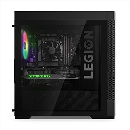 Lenovo Legion T5 Gen 7 - Ordenador de Sobremesa Gaming (Intel Core i5-12400F, 16GB RAM, 1TB SSD, NVIDIA GeForce RTX 3060-12GB, Sin Sistema Operativo) Negro - Teclado QWERTY Español