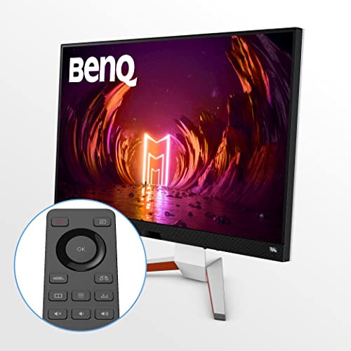 BenQ MOBIUZ EX3210U Monitor 4K Gaming (32 pulgadas, IPS, 144 Hz, 1ms, HDR 600, HDMI 2.1, 48 Gbps ancho de banda completo, VRR support for PS5, control remoto)