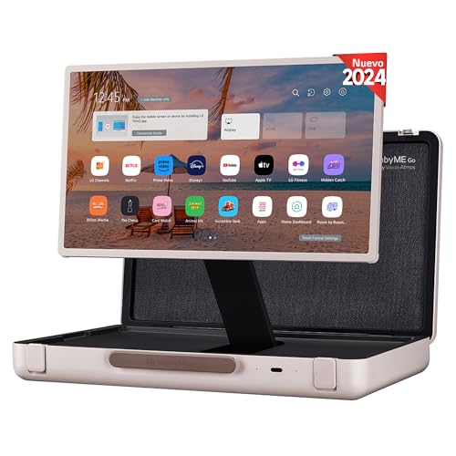 LG 27LX5QKNA 27", StanbyME GO, Smart TV, Portátil y Táctil, HDR, HDR Dolby Vision, Dolby Atmos, WebOS 22, Procesador Inteligente Alta Potencia,