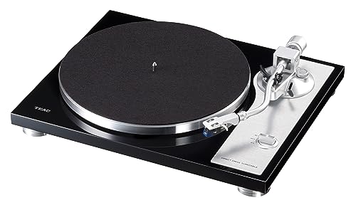 Teac TN-4D-SE/B Plato Giratorio de Vinilo con accionamiento Directo analógico (Tocadiscos, Amplificador Phono EQ Integrado), Negro