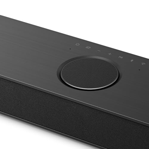 LG S80TR - Barra de Sonido Inteligente, 580W Potencia y 5.1.3 Canales, Altavoces Dobles Traseros Inalámbricos, 3 Altavoces Verticales, Sonido Envolvente Dolby Atmos y DTS:X, Hi-Res 24bits/96kHz