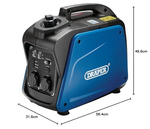 Draper dgi2000 Generador Eléctrico de Gasolina, color azul