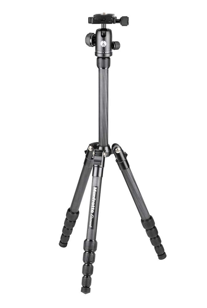 Manfrotto MKELES5CF-BH - Trípode element traveller pequeño con rótula de bola, fibra de carbono