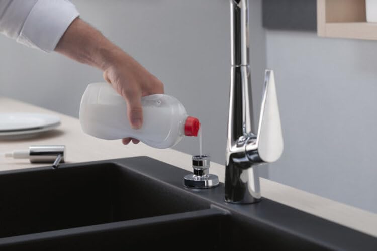 hansgrohe Talis Select M51 Grifo monomando de cocina 300, caño extraíble, 1 tipo de chorro, sBox, acabado de acero inoxidable, 73853800
