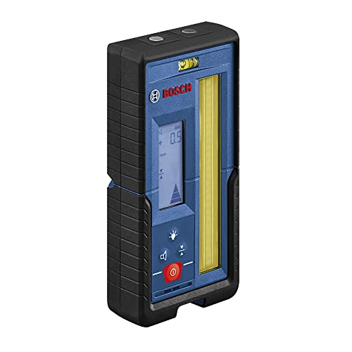 Bosch Professional Receptor láser LR 45, soporte RB 45, 2 pilas AA, alcance: hasta un radio de 300 m, color rojo y verde