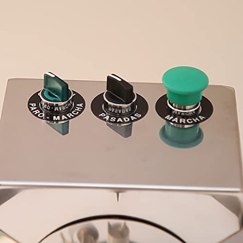 Pelamatic - Peladora Eléctrica de Frutas y Verduras para Hostelería y Catering | Acero Inoxidable Alimentario | Versátil para Frutas Esféricas y Ovaladas 45-130mm | Limpieza Rápida, Acero,