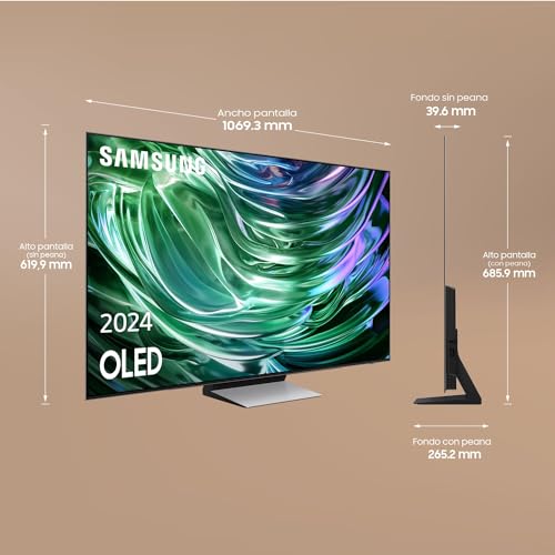 SAMSUNG TV OLED 4K 2024 48S93D Smart TV de 48" con más Brillo y Contraste, un Sonido de Cine, el Mejor Smart TV y GANA Todas Las partidas con Motion Xcelerator 144Hz