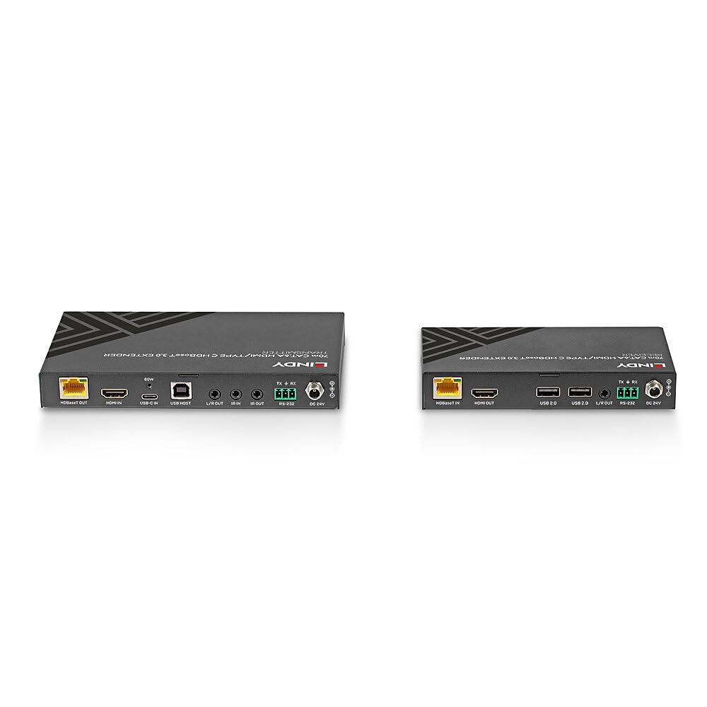 Extensor KVM HDMI 4K60 Cat.6A y Tipo C HDBaseT 3.0 de 70 m
