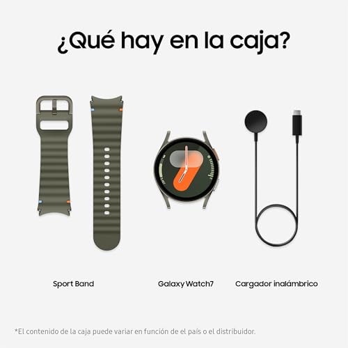 Samsung Galaxy Watch7 - LTE, Smartwatch 40mm, Control de Salud, Seguimiento Deportivo, Color Verde, Garantía 3 Años + 1 año Extra (Versión española)