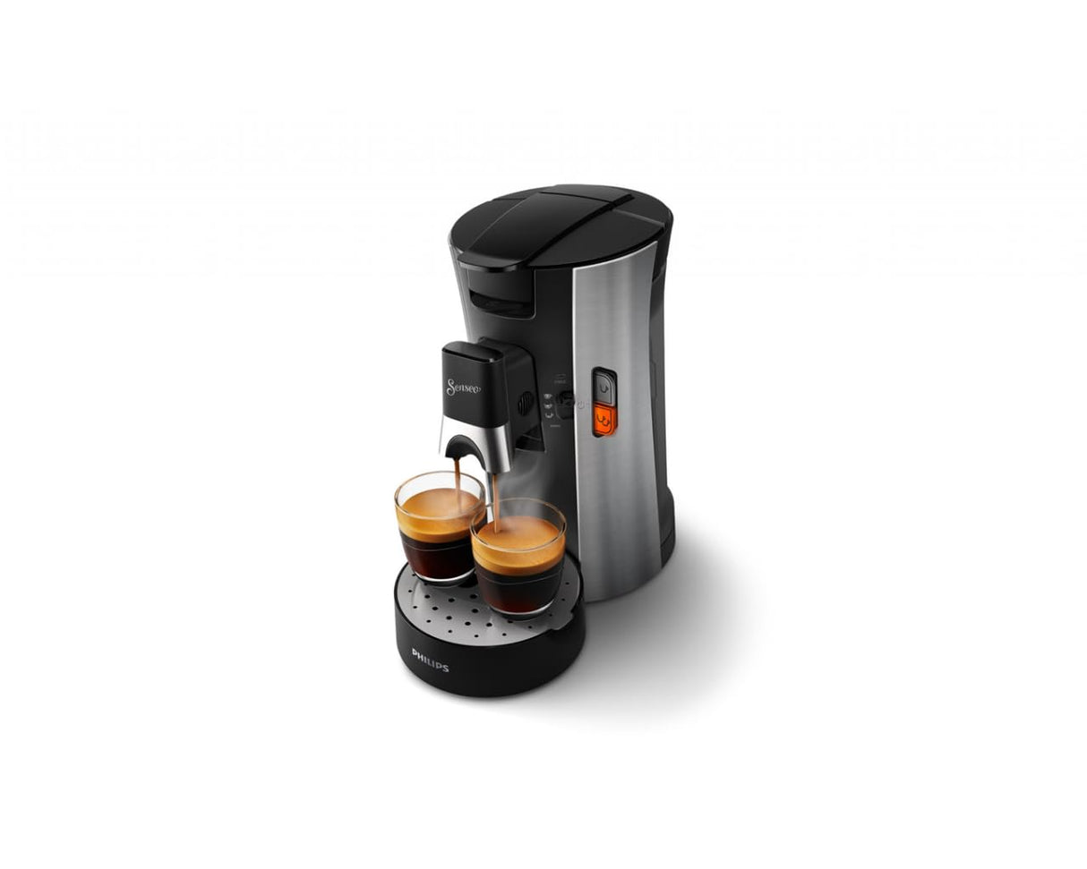 Philips CSA250/11 Senseo Select Eco, Intensity Plus, Crema Plus, función Memo, acero cepillado