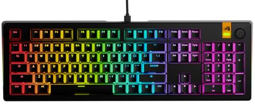 Glorious Gaming GMMK 3 HE Med dynamiska avtryckare, Hall Effect, 8K uppdateringsfrekvens, MX- Och magnetbrytare, 100% fullstorlek, modulärt packningssystem, doubleshot PBT, USA QWERTY - Svart
