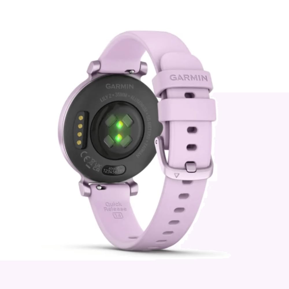 Garmin Lily 2, Reloj Inteligente, Diseño elegante, Datos de Salud y Forma Física, Pantalla Táctil, Notificaciones Inteligentes, Autonomía hasta 5 días, Lila