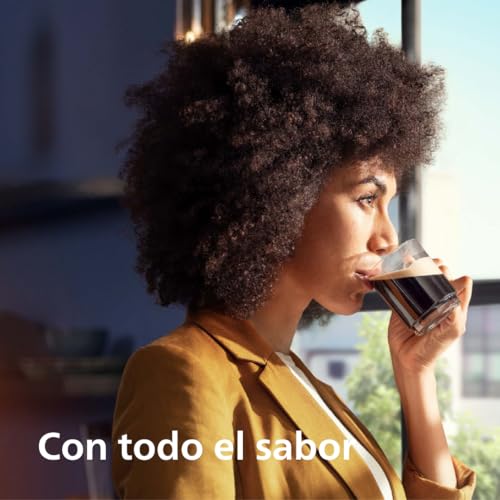 Philips Cafetera Espresso Totalmente Automática Serie 5500-20 Cafés Calientes y con Hielo, Sistema de Leche LatteGo de Limpieza Rápida, 40% más Silenciosa con SilentBrew, QuickStart, Gris (EP5544/50)