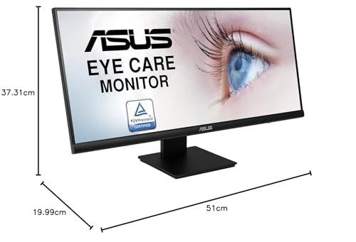 ASUS VP299CL Monitor 29", UltraWide FHD de 21:9 (2560 x 1080), IPS, HDR-10, USB-C, Adaptive-Sync/FreeSync, 1ms MPRT, Luz Azul de Baja Intensidad, Antiparpadeo, Compatible con VESA