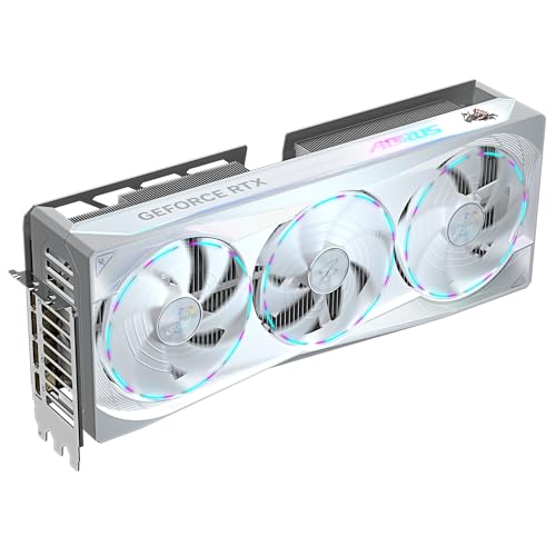 Gigabyte AORUS GeForce RTX 5080 Master Ice 16G Tarjeta Gráfica - 16GB GDDR7, 256 bits, PCI-E 5.0, 2805MHz Core Clock, 3 x DP 2.1a, 1 x HDMI 2.1b, NVIDIA DLSS 4, GV-N5080AORUSM ICE-16GD