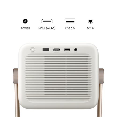 Hisense M2SE Pro - Mini Proyector Laser Trichroma UHD 4K Smart TV, 65 a 200 Pulgadas, 1150 Lumen, Dolby Vision, Audio 2x10W, Zoom Óptico, Autoenfoque, Protección Ocular, Auto-Corrección Trapezoidal