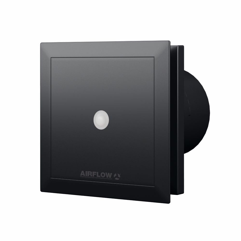 Airflow QT100 MST Extractor Baño – Silencioso 25 dB(A), Sensor Movimiento, Temporizador 15 min, 5/9W, IP45, Ingeniería Alemana, Garantía 3 Años