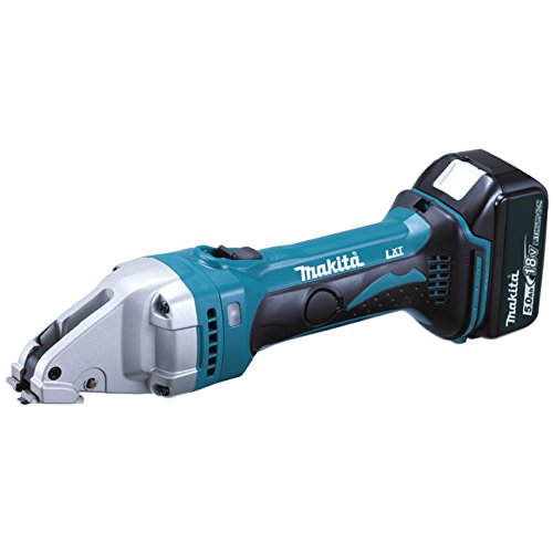 Makita batería curva Tijeras 18 V/5,0 AH, incluye 2 baterías y cargador MAKPAC (DJS101RTJ)