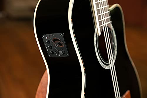 Ortega Classical Guitar Family Series Pro 44 Incluye funda BK Negro RCE141BK