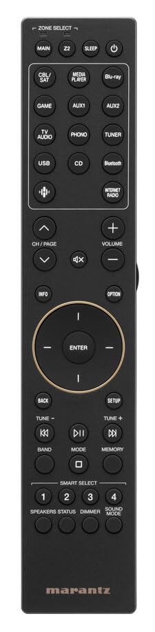 Marantz Stereo 70s Receptor de A/V de 2 Canales con 8K, Streaming HEOS Built-in, Fono y Radio FM/Dab+ - Plata