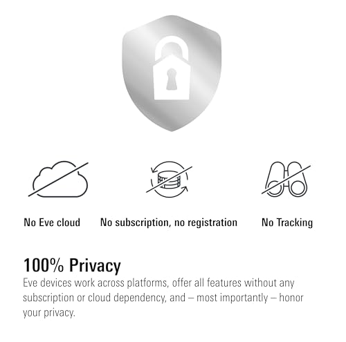 Eve Outdoor Cam (White Edition) – Cámara Segura con Foco, Máxima Seguridad y Privacidad (HomeKit Secure Video), Visión Nocturna, Wi-Fi, Sensor de Movimiento, Comunicación Bidireccional