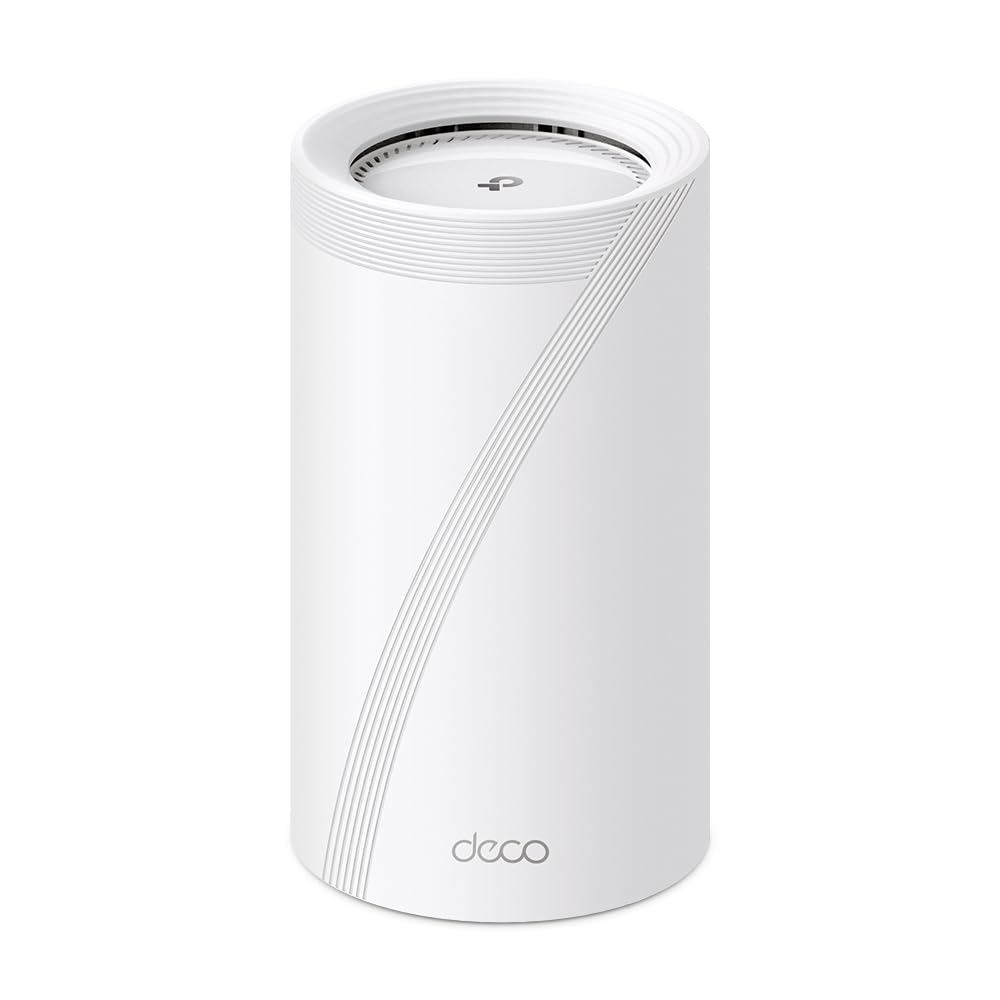 TP-Link Deco WiFi 7 Mesh BE19000 Tri-Bande Deco BE85(1-Pack), Puerto Ethernet/Fibra 10 Gbit/s, Velocidad WiFi hasta 19 Gbit/s, WPA3, Canales 320 MHz, 6 GHz