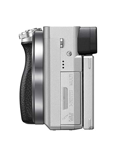 Sony ILCE6100LS.CEC Alpha 6100 Cámara Evil APS-C con Objetivo Zoom Potente, Color Plata, Sin Tarjeta