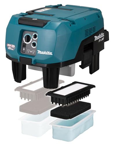 Makita VC006GMZ01 Extractor de Polvo Twin 40V MAX (80V) Li-Ion XGT M-Class, Azul
