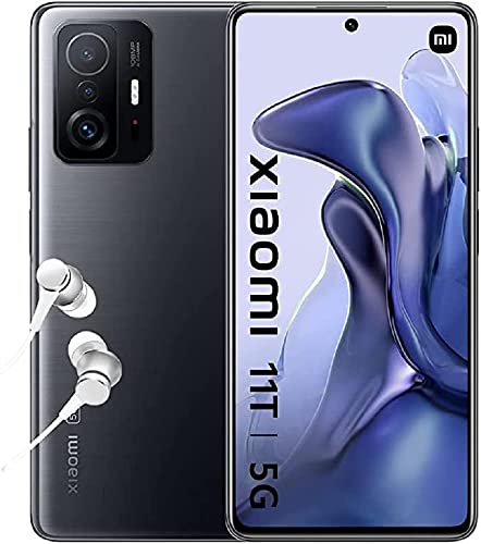Xiaomi 11T Pro 5G - Smartphone 8+128 GB, 6,67" AMOLED Flat DotDisplay de 120 Hz, Snapdragon 888, cámara Pro de 108 MP, 5000 mAh, Gris Meteorito (Versión ES + 2 años de garantía)