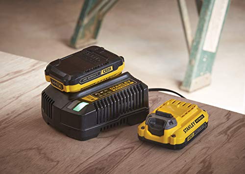STANLEY FATMAX SFMCD710D2K-QW - TALADRO ATORNILLADOR V20 LI-ION 18V BRUSHLESS CON 2 BATERÍAS 2Ah, CARGADOR Y MALETÍN