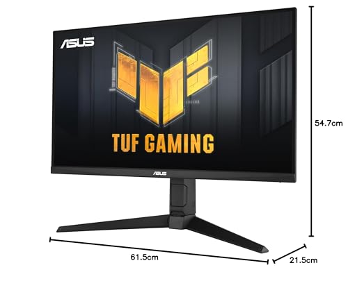TUF Gaming VG279QL3A - Monitor Gaming de 27 Pulgadas, Full HD (1920x1080), 180 Hz, Fast IPS, ELMB, 1 ms (GTG), FreeSync Premium, G-Sync, Variable Overdrive, 99% sRGB, Altura Regulable