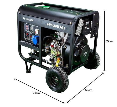Hyundai Dhy6000Lek - Generador diesel serie pro 3.000 rpm