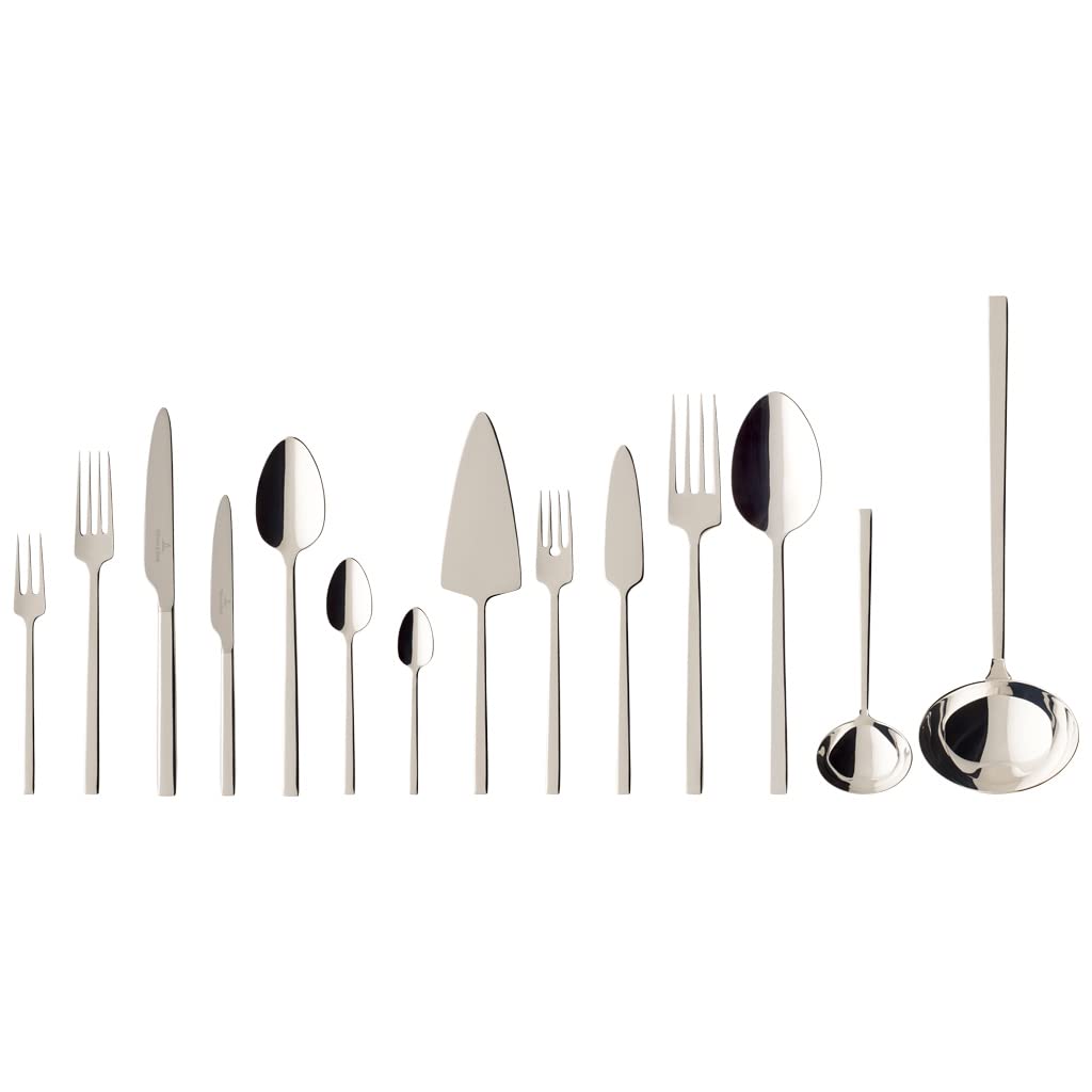 Villeroy & Boch - La Classica, cubertería 120, 113 piezas, acero inoxidable plata