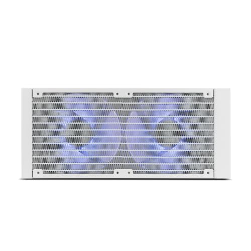 NOX XTREME PRODUCTS X-240 LCD WHITE - Refrigeración líquida ARGB con pantalla LCD personalizable, Intel y AMD, 2 ventiladores 120mm control PWM, bomba base de cobre, radiador doble aluminio, blanco
