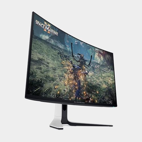Alienware AW3225QF 32" 4K UHD (3840x2160) 1700R Monitor Gaming Curvo, 240Hz, QD OLED, 0.03ms, NVIDIA G-Sync Compatible, HDR, Dolby Vision, USB-C, DisplayPort, 2X HDMI, 4X USB, 3 Años de Garantía