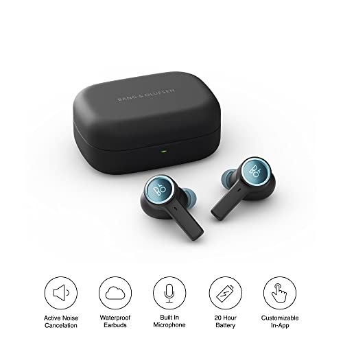 Bang & Olufsen Beoplay EX Auriculares Inalámbricos Bluetooth InEar con Cancelación de Ruido, 6 Micrófonos, Audífonos Impermeables para el Trabajo, Deportivo y Tiempo Libre Anthracite Oxygen