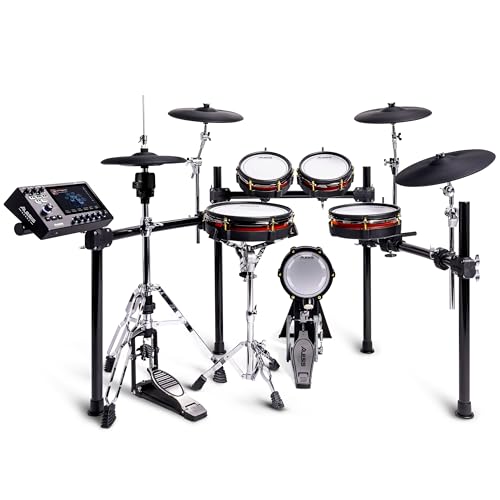 Alesis Strata Core - Kit de Batería Electronica con Pantalla Táctil, Platillos de triple zona, hi-hat magnético activo y parches de malla de doble zona
