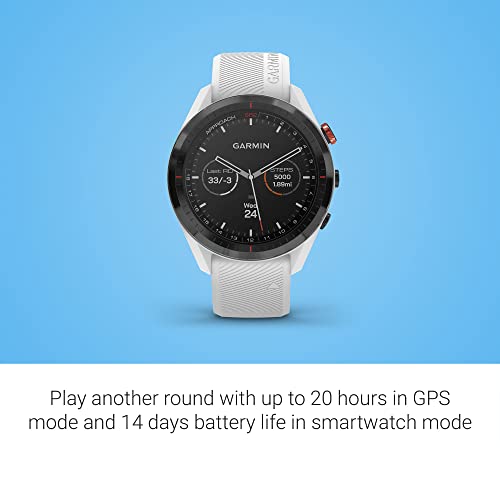 Garmin 010-02200-01 Approach S62 Smartwatch Golf White, Blanco