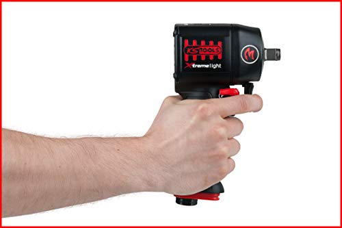 KS Tools 515.1150 1/2" Atornillador de impacto neumático de alta potencia miniMONSTER Xtremelight con 1.390 Nm