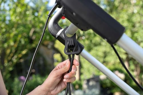 IKRA cortacésped eléctrico IERM 2043 T, 2000W, 5 posiciones de ajuste de altura de corte 30-75mm, ancho de corte 43cm