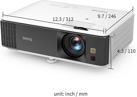 BenQ TK700 Proyector para Juegos 4K HDR con HDMI 2.0 * 2 | 60hz @ 4K | 240hz @ 1080p | 3200 Al | Modo de Juego | Altavoz de cámara 5W | 2D Keystone | 3D | PS5 | Xbox Series X